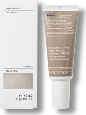 KORRES Black Pine 4D Bio-Shapelift Cream SPF20, Μαύρη Πεύκη Κρέμα Ημέρας Για Σύσφιγξη & Lifting Με Χρώμα SPF20, 40ml