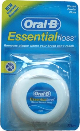 Procter & Gamble Oral-B Essential Floss Κηρωμένο Οδοντικό Νήμα 50m 1τμχ
