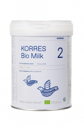 Korres Bio Milk 2 Βιολογικό Αγελαδινό Γάλα για Βρέφη 6-12 μηνών, 400gr
