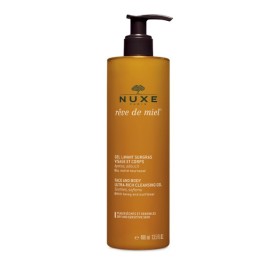 NUXE Reve De Miel Gel Douche, Αφρόλουτρο Καθαρισμού Προσώπου & Σώματος, Χωρίς Σαπούνι, 400ml