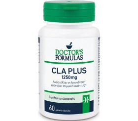 Doctors Formulas CLA Plus 1250mg Συμπλήρωμα που αναστέλλει τη Λιπογένεση & διεγείρει τη Μυϊκή Μάζα, 60 tabs