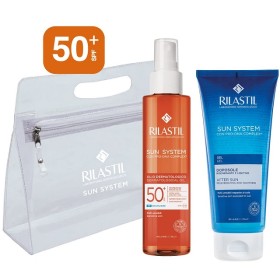 Rilastil Πακέτο Sun System Dermatological Oil SPF50+ Αντηλιακό Λάδι Σώματος, 200ml & ΔΩΡΟ After Sun Gel Ενυδατικό Τζελ Προσώπου & Σώματος, 200ml & Νεσεσέρ