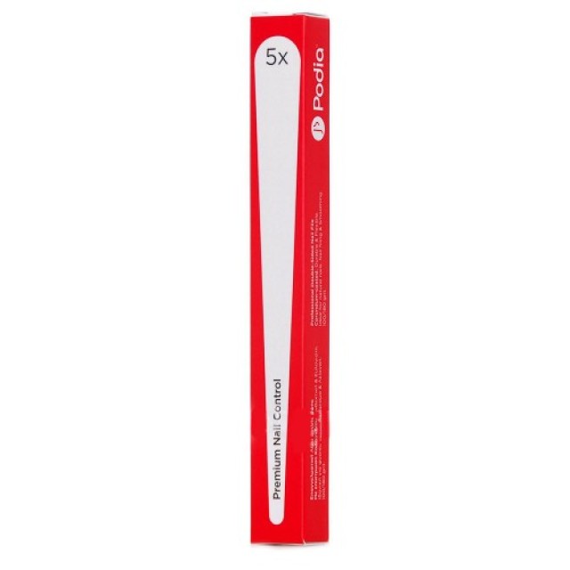 Podia Premium Nail Control Επαγγελματική Ξύλινη Λίμα Διπλής Όψης 5 τμχ