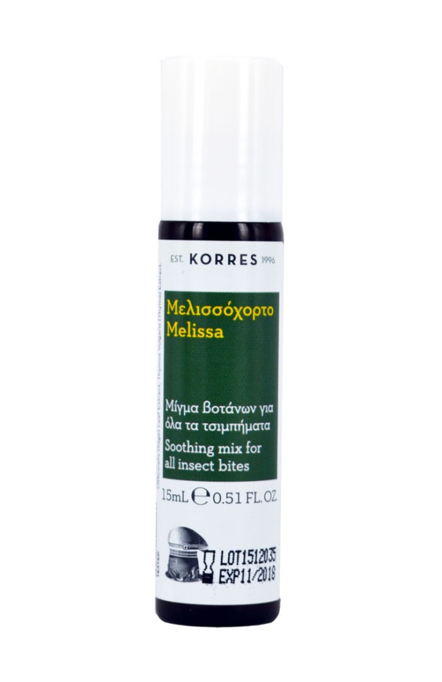 Korres Insect Bite Stick με Μελισσόχορτο για Τσιμπίματα 15ml