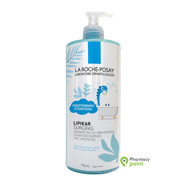 La Roche Posay Lipikar Surgras Family Size, Καθαρισμός Σώματος για το Ξηρό Δέρμα 750ml