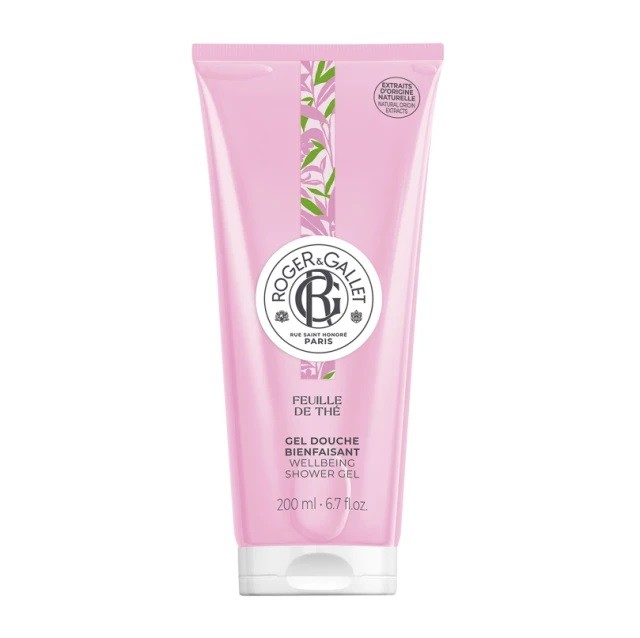 Roger & Gallet Feuille de The Gel Douche Αφρόλουτρο Με Άρωμα Μαύρου Τσαγιού, 200ml