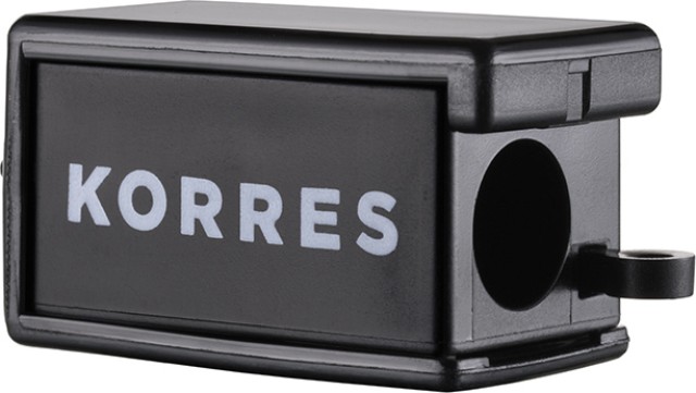 Korres Ξύστρα Μολυβιών Black, 1 τεμάχιο