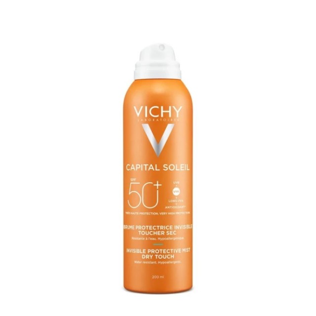 Vichy Capital Soleil SPF50 Ενυδατικό Αντηλιακό Mist σε Σπρέι για Πρόσωπο & Σώμα 200ml