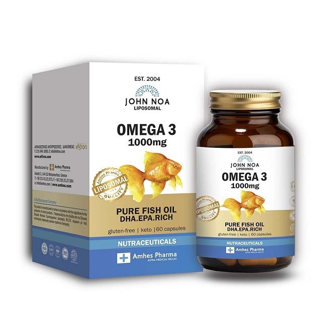 John Noa Liposomal Omega 3 Ιχθυέλαιο 1000mg, 60 κάψουλες