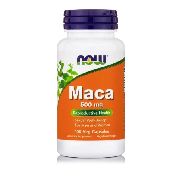 Now Foods Maca 500mg Συμπλήρωμα Διατροφής Για Την Σεξουαλική Υγεία, 100 Κάψουλες