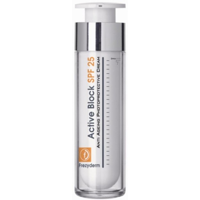 Frezyderm Active Block SPF25 Anti-Ageing Cream Αντιγηραντική Κρέμα Ημέρας με Αντηλιακή Προστασία 50ml