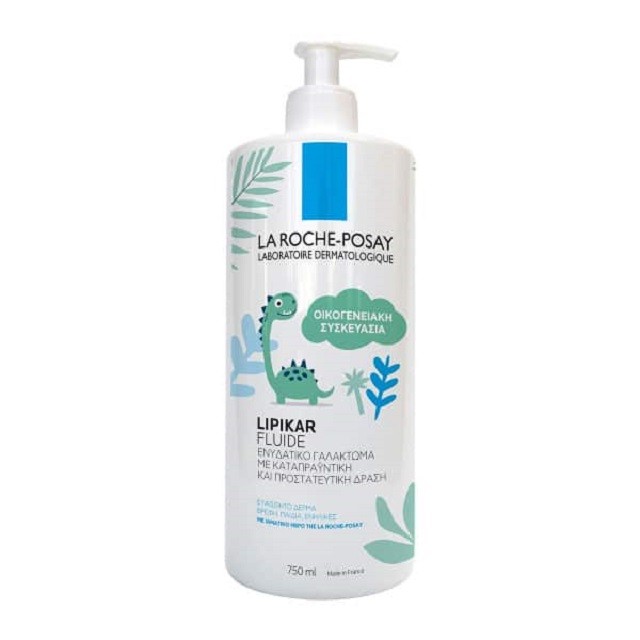 La Roche Posay Lipikar Fluide Ενυδατικό Γαλάκτωμα για Βρέφη, Παιδιά & Ενήλικες, 400ml + 350ml ΔΩΡΟ